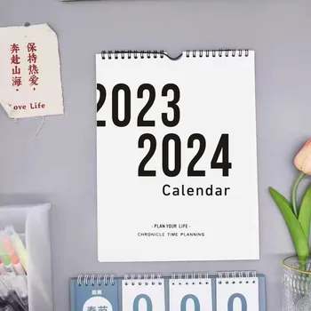 2023 2024 Lihtne seinakalender INS Stiilis Nädalas Kuus Planeerija Dual päevakava, Tegevuskava Kalender 2023.09~2024.12