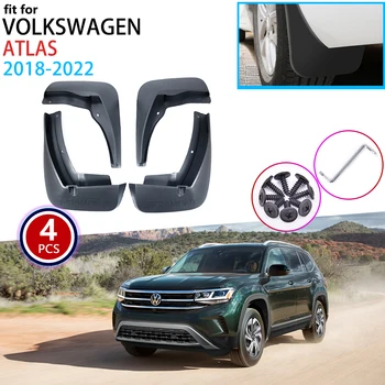 4x Mudflap Volkswagen VW Atlas 2018 2019 2020 2021 2022 Auto Mudguard Ees Taga Poritiiva Protector Muda Klapid Splash Accessorie