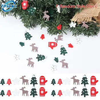 50tk Juhuslik Puidust Kaunistused Jõulud Puidust Dekoratiivsed Lumehelves Puit Cutout Viilud Diy Käsitöö Jõulud Kaunistused