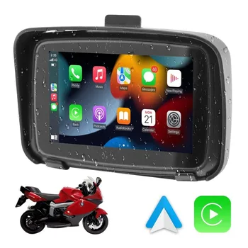 5Inch Kaasaskantav Moto GPS Navigation Mootorratta Väljas IPX7 Veekindel Carplay Ekraan Mootor Navigator Android Auto Ekraan