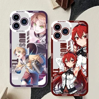 Anime Mushoku Tensei Telefon Case For iPhone 11 12 Mini Pro 13 14 Max Läbipaistev Kest