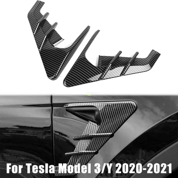 Auto Uks Kaamera Küljetükid Pool Tiiva Paneeli Katta Spoiler Tolmukaitse Teenetemärgi Muutmine Tarvikud Tesla Model 3 /Y 2021