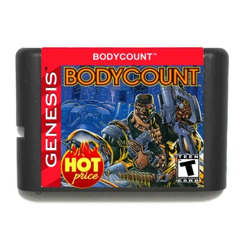 Body Count 16 Bit MD Mängu Kaart Reprodutseerimine Ostukorvi jaoks Sega Genesis Mega Drive