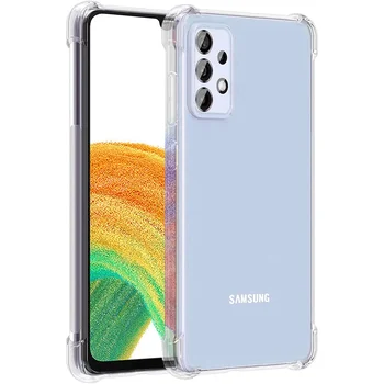 Case for Samsung S22 S23 S20 S21 S10 S9 S8 S7 Note20 9 Selge, Läbipaistev Tugevdatud Nurgad TPÜ Põrutuskindel Painduv Telefoni Kate
