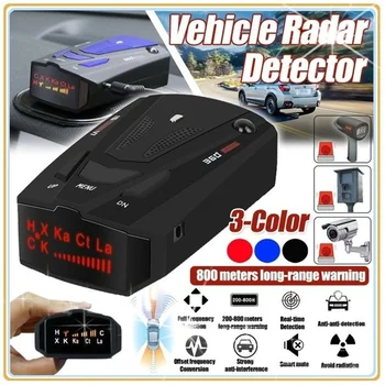 Cobra 16 Bänd 360 Auto Anti-Politsei-GPS-Kaamera Laser Radari Detektor Hääl Alert 2 Keelt inglise ja vene keeles