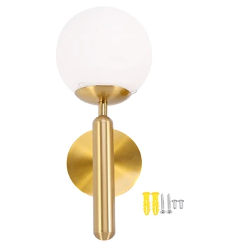 Dekoratiivne Led Seina Lamp Valgustus Nordic Glass Ball Lühter Vannituba Mirror Light Gold Kaasaegne Ringil Seina Lamp Soe Valge Ligh