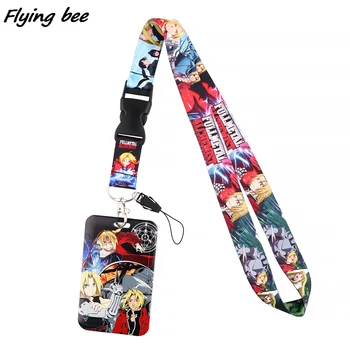 Flyingbee X1857 Anime Poiss Alchemist Kaelapaela Kinnitamine Kaardi Omanik Õpilane Rippus Kaelas Telefoni Kaelapaela Kinnitamine Pääsme Metroo Juurdepääsu Kaardi Omaniku