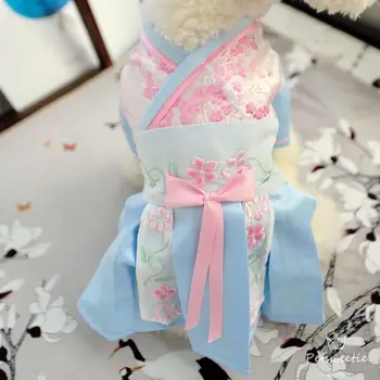 Hiina kostüüm Hanfu koera kostüüm Hiina stiilis Tang ülikond ümber puhkus kleit