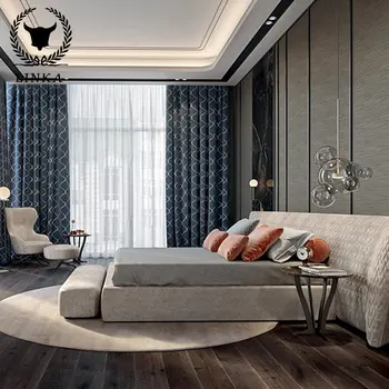 Itaalia stiilis kerge luksuslik voodi suure korteri magamistuba nahast art bed 1,8 m villa suur voodi kohandamine