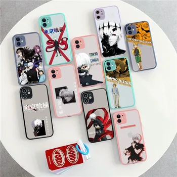 Jaapani Anime Tokyo Ghoul Telefon Case for iPhone 14 11 12 13 Mini Pro Max 8 7 Pluss X-XR, XS MAX Poolläbipaistev Matt Kate