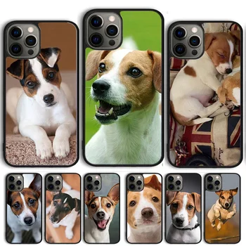 Jack Russell Terjer Koer Telefon Korral Kate iPhone 15 14 13 12 Pro Max mini 11 Pro Max XS X-XR 6S 7 8 Plus SE 2020 Coque Kest