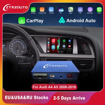 Juhtmeta Apple CarPlay Android Auto Interface Audi A4 A5 2008-2016, mille Peegel Link AirPlay Auto Mängida Funktsioonid