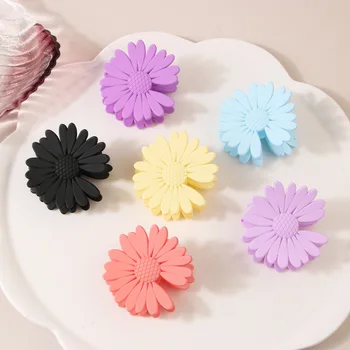 Korea Daisy Solid Color Suur Küünis Clip Krabi Barrette Naiste jaoks Tüdrukud, Juuksed Küünised Vann Clip Hobusesaba Clip Juuste Aksessuaarid Kingitused