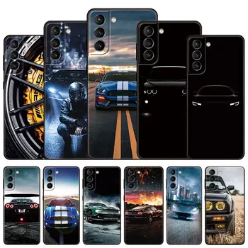 Lahe sportauto Telefon Case For Samsung Galaxy S22 Pro S20 S21 FE Ultra S10 Lite S10 S10E S8 S9 Plus Pehme TPU, Must Kaas