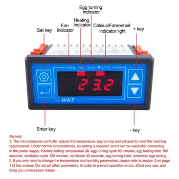 LED Digital Temperature Controller, millel Andur NTC10K Torketermomeeter Inkubaator Akvaariumi Thermoregulator Triple Relee Küte Jahutus