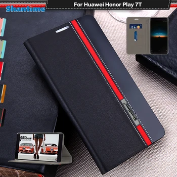 Luksus PU Naha Puhul Huawei Honor Mängida 7T Flip Case For Huawei Honor Mängida 7T Telefoni Juhul Pehme TPU Silikoon tagakaas