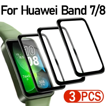 Näiteks Huawei Band 8 7 3D Kaardus Screen Protector HD Pehme Kiud Kaas Anti-scratch Kaitsva Kile Huawei Band7 Band8 Mitte Klaas