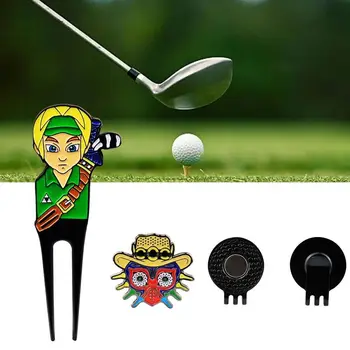 Praktiline Anti-Scratch Väljas Sport Standard Vahend Palli Sm Vigel Golf Divot Remont Vahend Golf Hat Clip