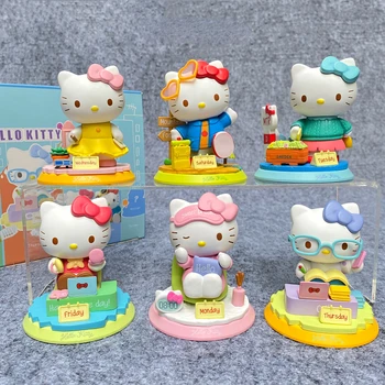 Sanrio Anime Hello Kitty Armas Kawaii KT Kass Tegevus Joonis Nukk Mudel Mänguasjad Laekuva Dekoratiivsed Kaunistused Lapsed Kingitusi