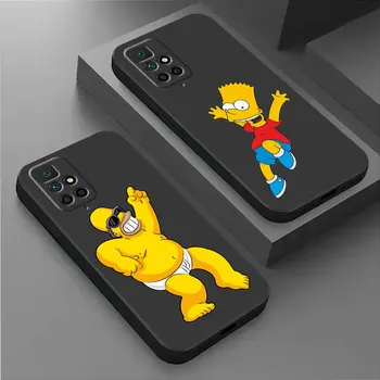 Telefoni puhul Xiaomi Redmi Lisa 10 Pro 11 Pro 8T 12 9T 10 9S 8 7 10S 12S 11S 9 11 Pro Homer-Simpsons Kate Silikoonist Kest