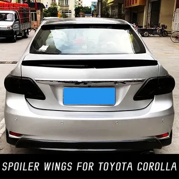 Toyota Corolla 2007-2013 ABS Tagumine Pagasiruumi Kaas Boot Ducktail Lip Spoiler Tiivad Auto Must Carbon Exterior Tuning Accessorie Osa