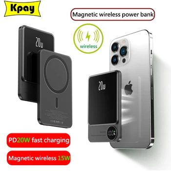 Uus Macsafe Power Bank 15W 10000mAh Magnet Traadita powerbank iPhone 12 13 14 15Pro Max Väline Ajastiga Aku Laadija