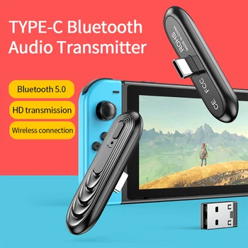 Uus USB-C-Bluetooth-ühilduva 5.0 Audio Transmitter Juhtmevaba Madal Latentsus Adapter Nintendo Lüliti Lüliti/PS4/PS5-Vastuvõtja