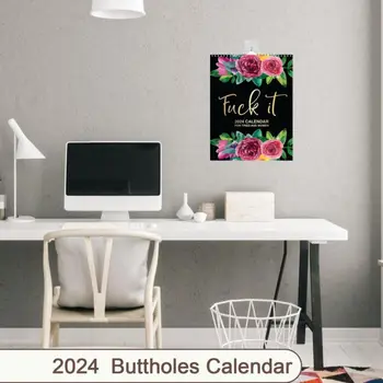 Uusaasta Kingitused 2024 Kalender Väsinud-Ass Naised Raamatus, Süütepool Ripub Kalender Aja Planeerimine seinakalender Siseruumides