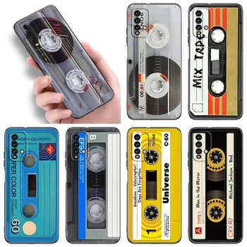 Vintage helikassett Retro Telefoni Puhul Xiaomi Redmi Märkus 5 6 9T K20 K40 K50 Pro 7A 8A 9A 9C 9i 10A 10C A1 S2 TPU, Must Kaas