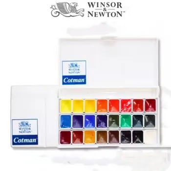 Windsor Newton kindlus Akvarell pigment collegiate 24 värve 0,5 ml/1ML tahke acuarelas maali kunstikaubad