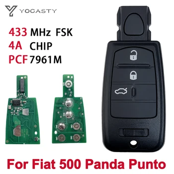 YOCASTY 433Mhz 4A PCF7961M Remote Smart Kontrolli Auto Võti Fiat 500 Ja Panda Punto Bravo Ducato Viaggio Ottimo Stilo
