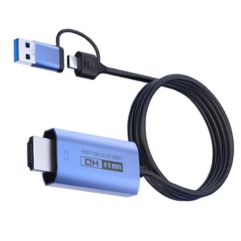 1080P 60HZ HD Converter USB3.0 HDMI-Ühilduv adapterikaabel Tarviku Tüüp-C HDMI-Ühilduva