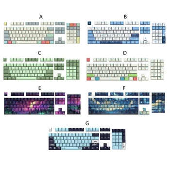 108PCS on Kaks Värvi Taustvalgustusega Paks PBT Keycap Mängu Mehaaniline Klaviatuur Keycap Tilk Laevandus