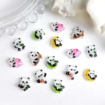 10tk/set Maniküür Tarvikud Panda Küünte Kaunistused Küünte DIY Võlusid Cartoon Panda Panda Küünte Aksessuaarid Küünte Asjade Vaik