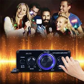 12V Audio Võimendi Mini 400W HIFI Digital Stereo Audio Võimendi, FM-Amplificador Aastal AMP Auto Kodus Raadio Teater Mikrofon