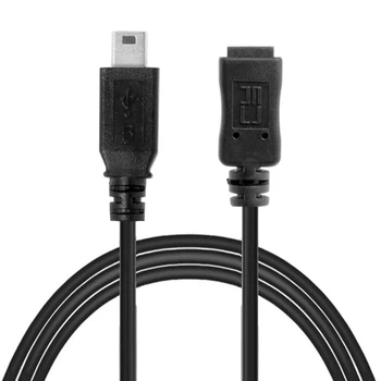 1tk Must Valgus Adapteri Kaabel (Mini-USB-B 5pin Meeste ja Naiste pikendusjuhe Juhe, Adapter