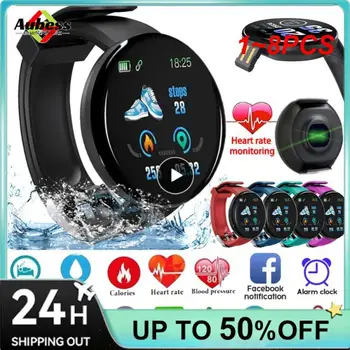1~8PCS Smart Watch Südame Löögisageduse Monitor Meeste -, Naiste-Smartwatch Ring Fitness Digitaalse Kellad Meestele Naiste Bänd Käevõru PK D20