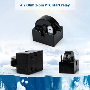 2X 1 Pin QP2-4.7 PTC Starteri Relee,1 Pin Külmik Starter Relee Ja 6750C-0005P Külmik Overload Protector