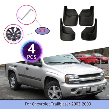 4TK Auto Porilauad Jaoks Chevrolet Trailblazer 2002~2009 Mutrivõti Kruvi Fassaadi Splash Klapid Mudflap Ratta Klapp Tarvikud