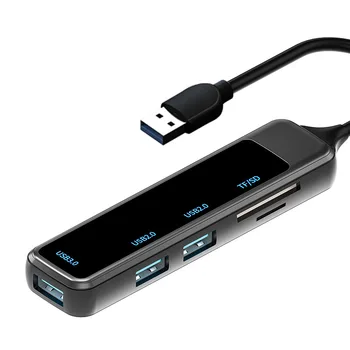 6-in-1 C-TÜÜPI USB 3.0 HUB OTG SD TF-Kaardi Lugeja USB 3.0 2.0 High-speed 480Mbps Edastamine Adapter USB Flash Drive Adapter