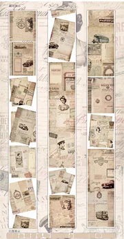 6m Vintage Ajaleht Washi PET-Lindi jaoks Teataja Scrapbooking maalriteip Kaardi Tegemise Taust Suur Isekleepuv Kleebis 9cm Lai