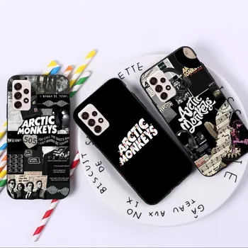 Arctic Monkeys Mobiil mobiiltelefoni puhul Samsung A91 A81 A73 A72 A71 A30S A20 A12 A13 A52 A53 4G 5G Musta Telefoni Kate Funda
