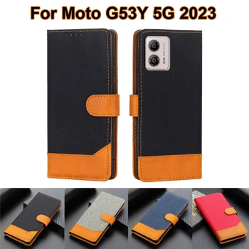 Businsess Rahakoti Puhul Moto G53Y 5G чехол Magnet Nahast Telefoni Kaas Capinha Motorola Moto G53J G53 5G Ülemaailmse 6.5