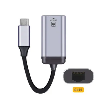 Cablecc USB-C Type-C-USB3.1 1000Mbps Gigabit Ethernet Network LAN Kaabel Adapter Sülearvuti