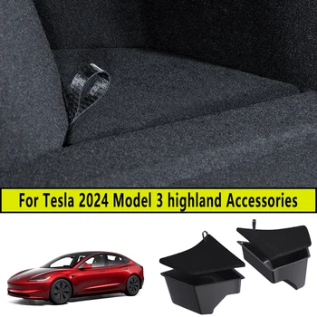 Eest 2024 Tesla Model 3 highland Taga Pakiruumi Vasakul Küljel, Ladustamise Kasti, mille Kaas Saba Boot Korraldaja Partitsiooni Kaunistamise Tarvikud