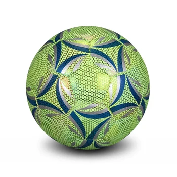 Helendav Suurus 4 Soccer Ball Peegeldav Jalgpalli Pimestav Sära Pimedas Koolitus Ja Mäng Pall Kauakestev Heledus