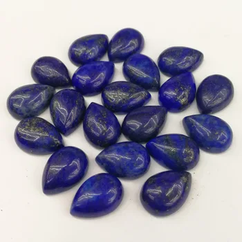 Hulgi-50tk moe looduslike Lapis lazuli kivi helmed 10X14mm pisar CAB kivi ümber lahti helmed hole Tasuta shipping