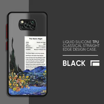 Juhul Xiaomi Poco M5 F3 C40 X3 Pro X4 GT M3 X5 Pro M5s X3 NFC Kate Van Goghi Päevalilled Tähine Öö Kunsti Põrutuskindel