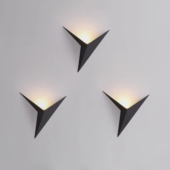 Kaasaegne minimalistlik kolmnurga kuju LED Seina Lambid Põhjamaade stiilis Sise-Seina Lambid elutuba Tuled 3W AC85-265V Lihtne Valgustus