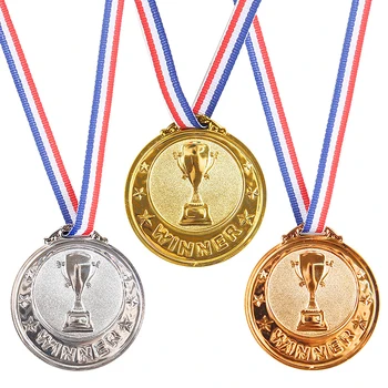 Kuld Hõbe Pronks Sõlmimise Medal Võitja Tasu Jalgpalli Konkursi Auhinnad Sõlmimise Medal Suveniiride Kingitus Väljas Sport Lapsed Mänguasjad